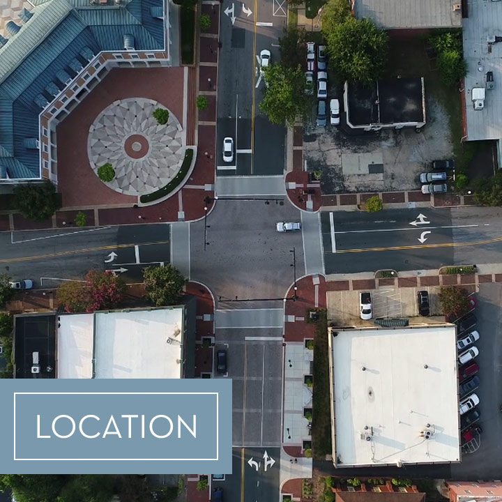 Aerial view of Cary, NC