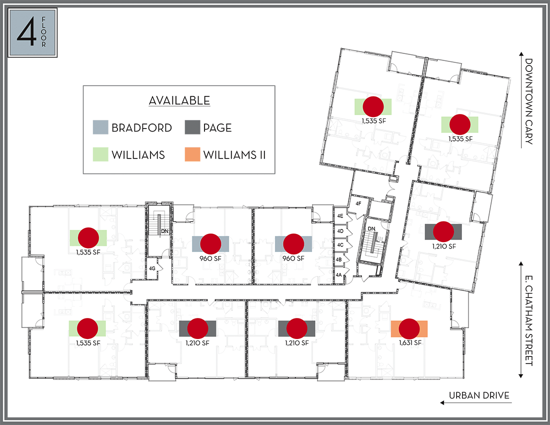 Chatham Walk fourth floor floorplan