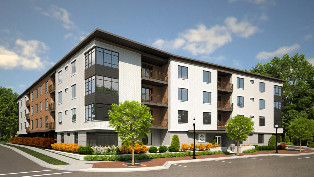 Chatham Walk exterior rendering of front